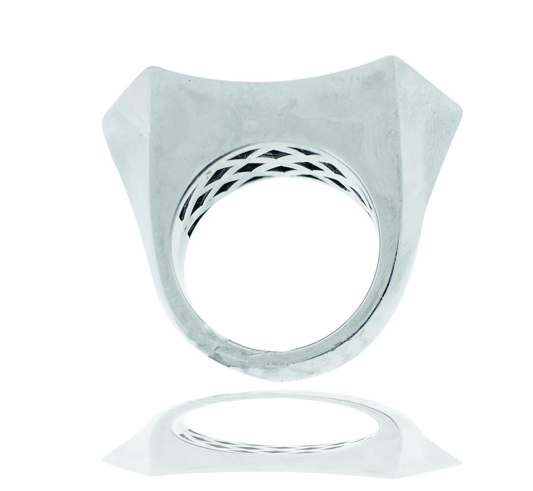 Unisex, Invisible, Princess Diamond ring with Bezel 1