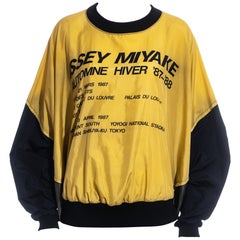 Vintage Unisex Issey Miyake multicoloured nylon crewneck parachute sweater, fw 1987