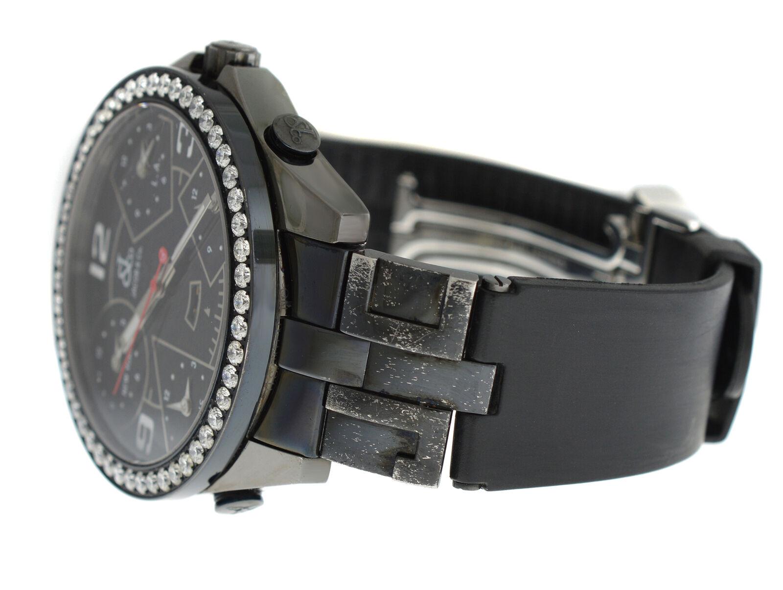 Unisex Jacob & Co. Five Time Zones Chronograph Diamond PVD Quartz Watch For Sale 5