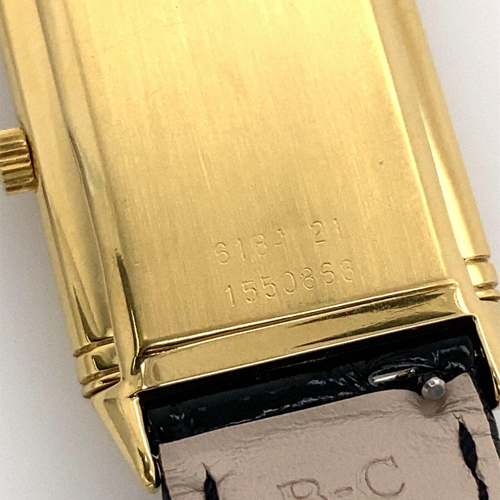 Unisex Jaeger-Le Coultre Reverso Classique Watch S18421 in 18ct Yellow Gold For Sale 2