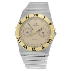 Unisex Omega Constellation Steel Quartz Day Date Watch