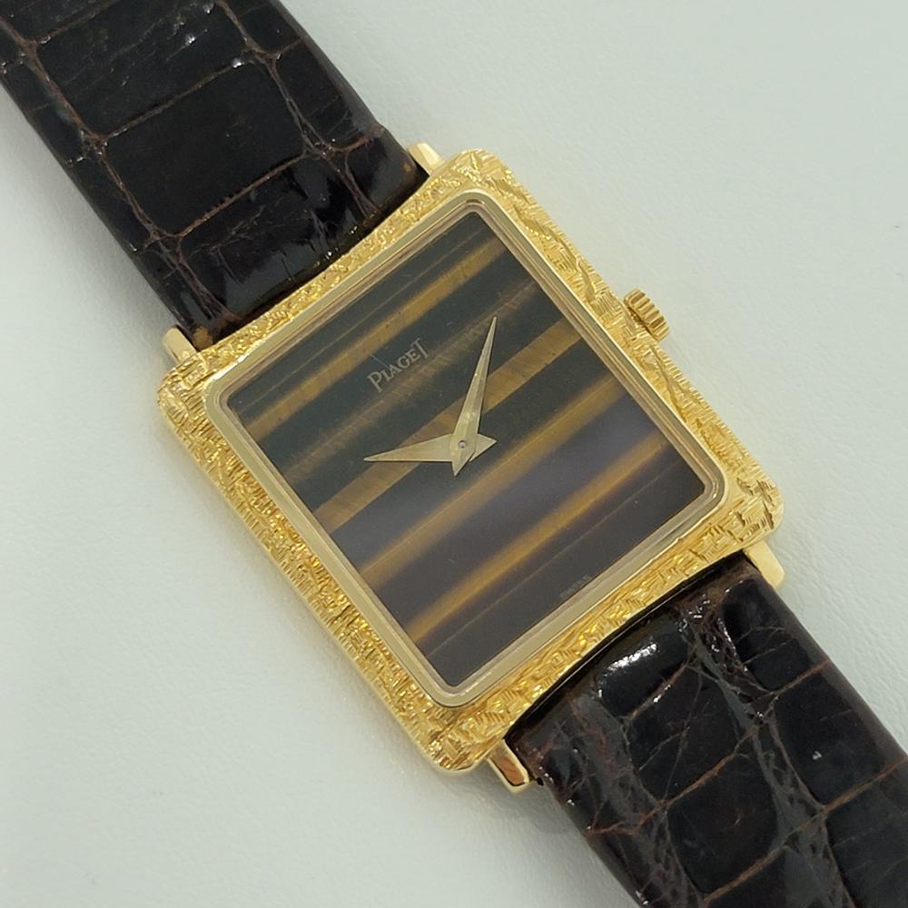 Unisex Piaget Protocole 18k Gold schlanke Kleiduhr 1970er Jahre, Original RA295 (Retro)