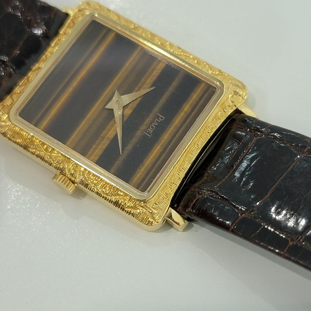 Unisex Piaget Protocole 18k Gold schlanke Kleiduhr 1970er Jahre, Original RA295 2