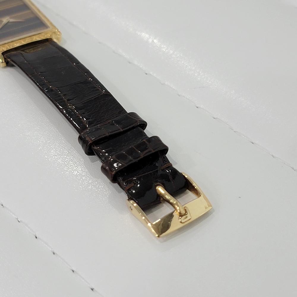 Unisex Piaget Protocole 18k Gold schlanke Kleiduhr 1970er Jahre, Original RA295 4