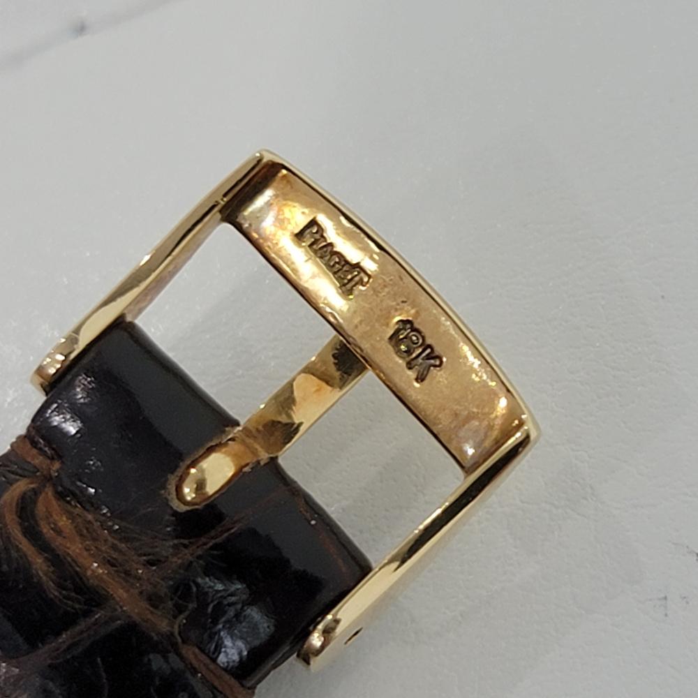 Unisex Piaget Protocole 18k Gold schlanke Kleiduhr 1970er Jahre, Original RA295 5