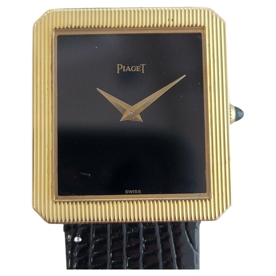Unisex Piaget Protocole Ref 9154 18k Gold Slim Dress Watch 1970s RA299