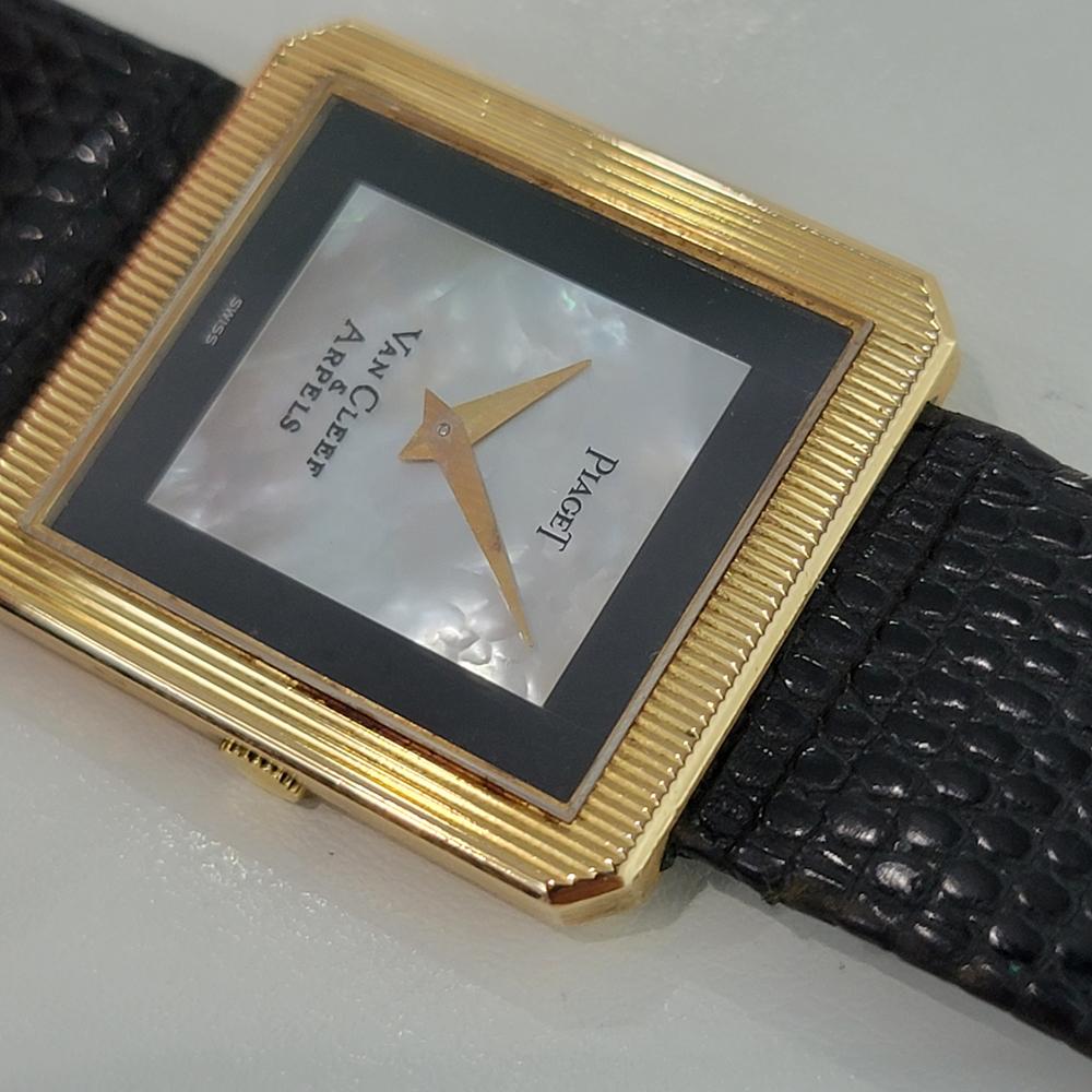 Unisex Piaget Protocole 18k Gold Van Cleef Arpel Dial 1970s Luxury RA301 3