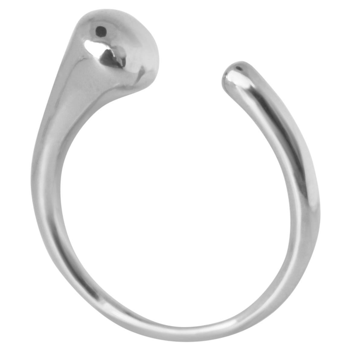 Open Ring In Sterling Silver For Sale