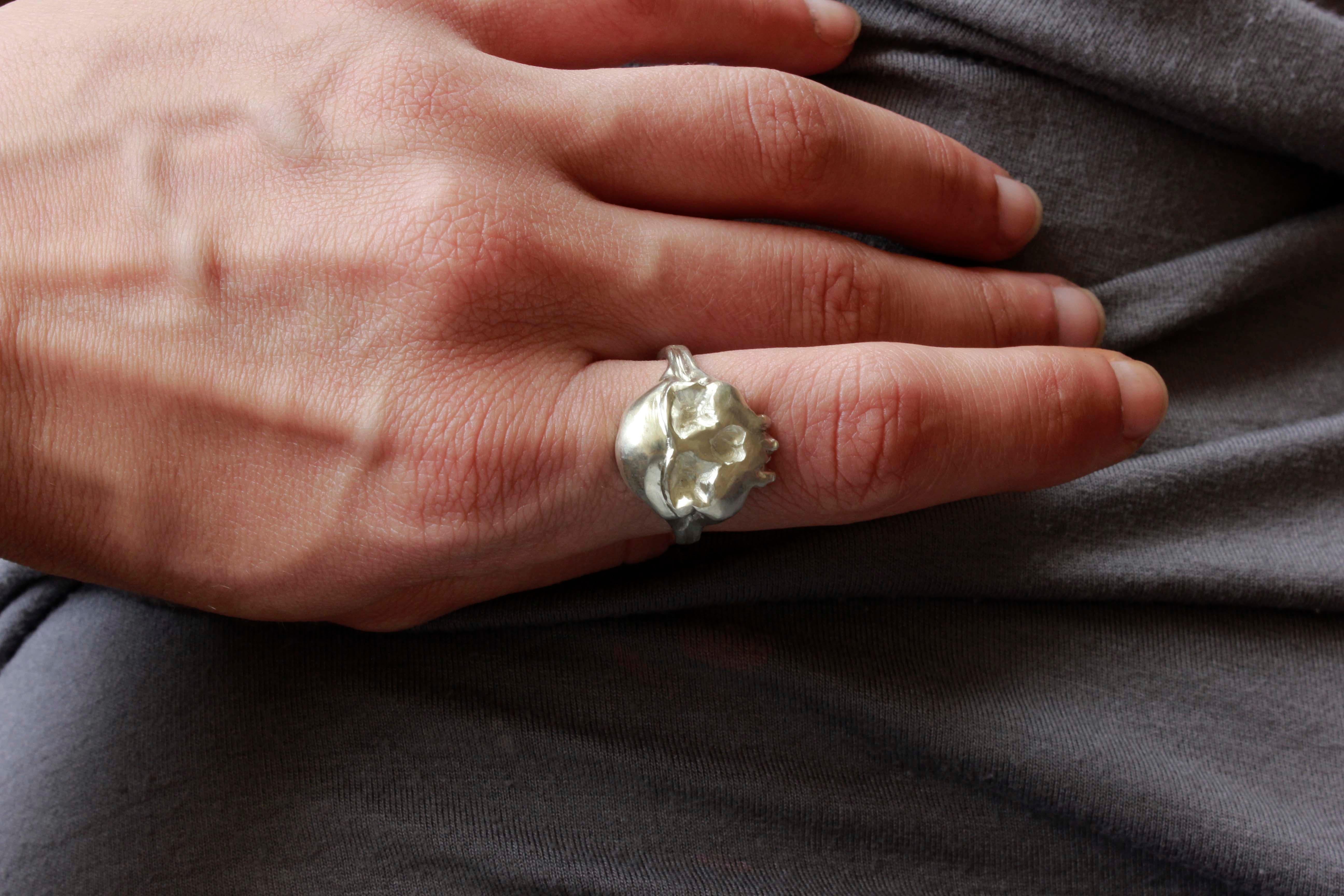 Contemporary Unisex Skull Ring For Sale