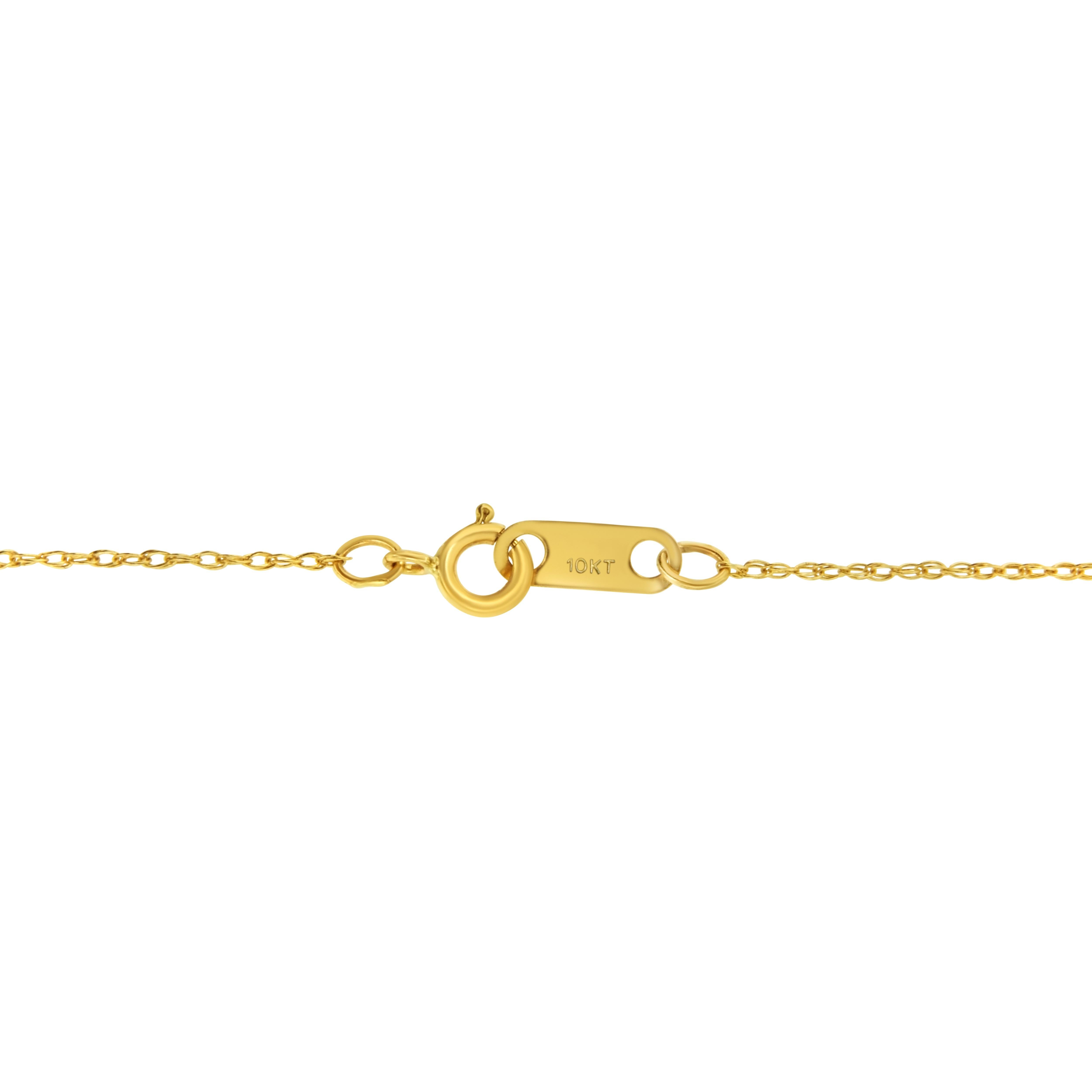 Unisex Solid 10K Yellow Gold 0.5 MM Slim and Dainty Rope Chain Necklace In New Condition For Sale In New York, NY