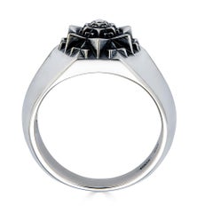 Unisex Sterling Silver Sacred Signet Ring by John Brevard