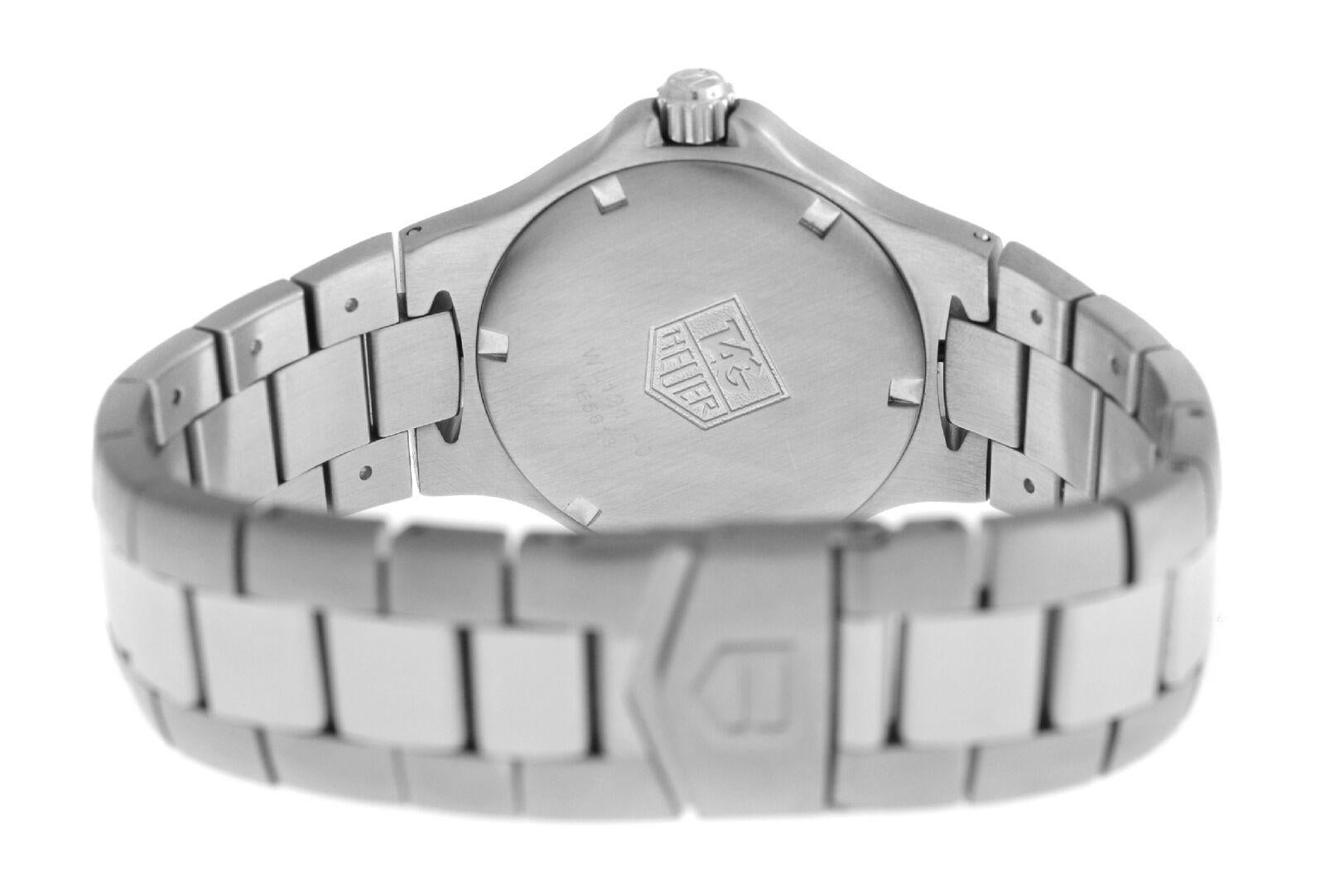Unisex TAG Heuer Kirium WL1211-0 Stainless Steel Date 200M Quartz Watch In Excellent Condition For Sale In New York, NY