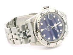 Unisex Tudor Prince Date Submariner 36mm Blue Dial Wrist Watch Ref. 62460 w/ Box