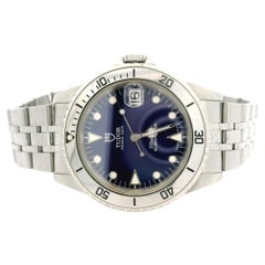 Unisex Tudor Prince Date Submariner 36mm Blue Dial Wrist Watch Ref. 62460 w/ Box