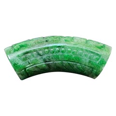 Unisex Tumbled Jade Loose Gemstone, Designer Unknown, New 2026