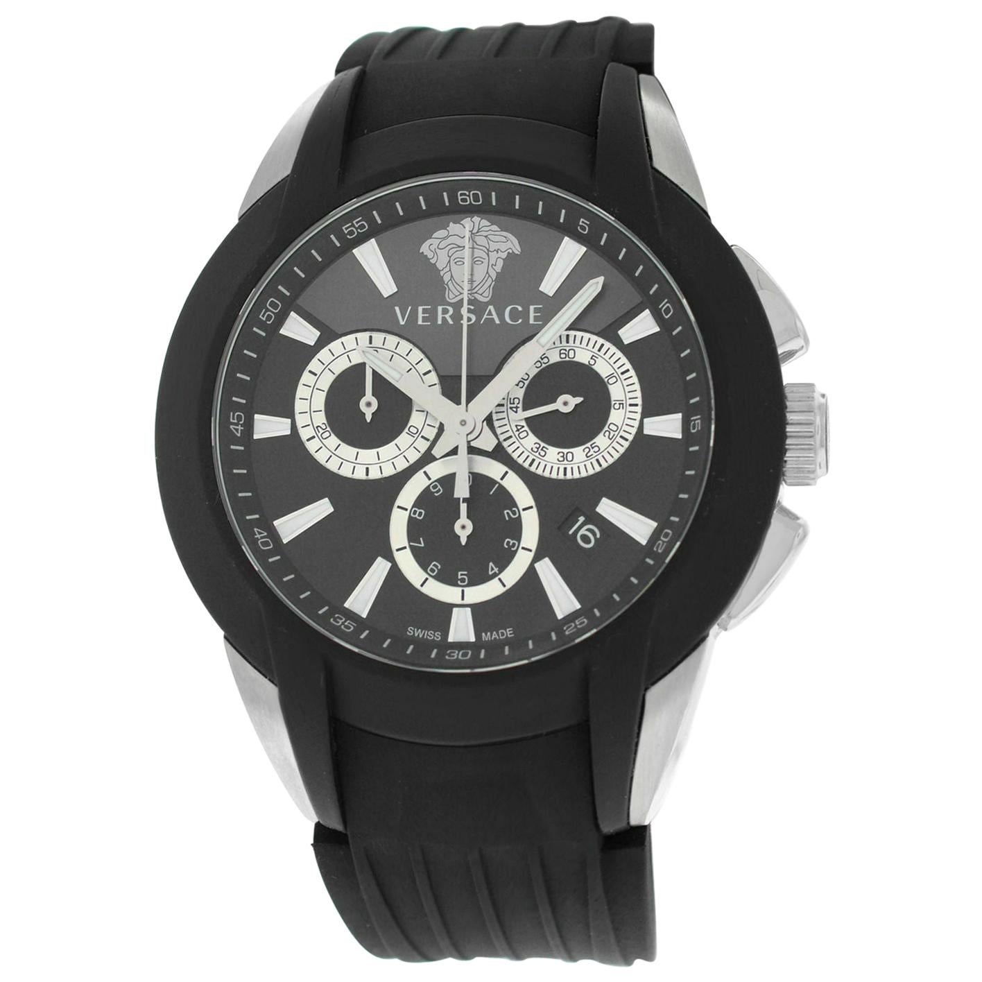 Unisex Versace "Character" M8C99D008 S009 Steel Chrono Quartz Watch