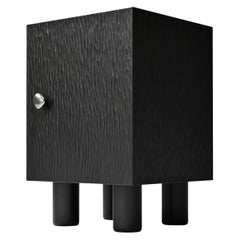 UNISM - Bedside Cabinet - Black Stained Oak