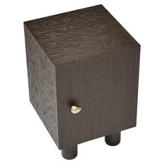 UNISM - Bedside Cabinet - Brown Stained Oak