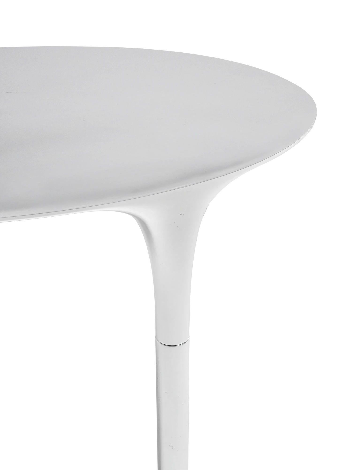 Polish UNISM - Coffee Table - Brushed Aluminium For Sale