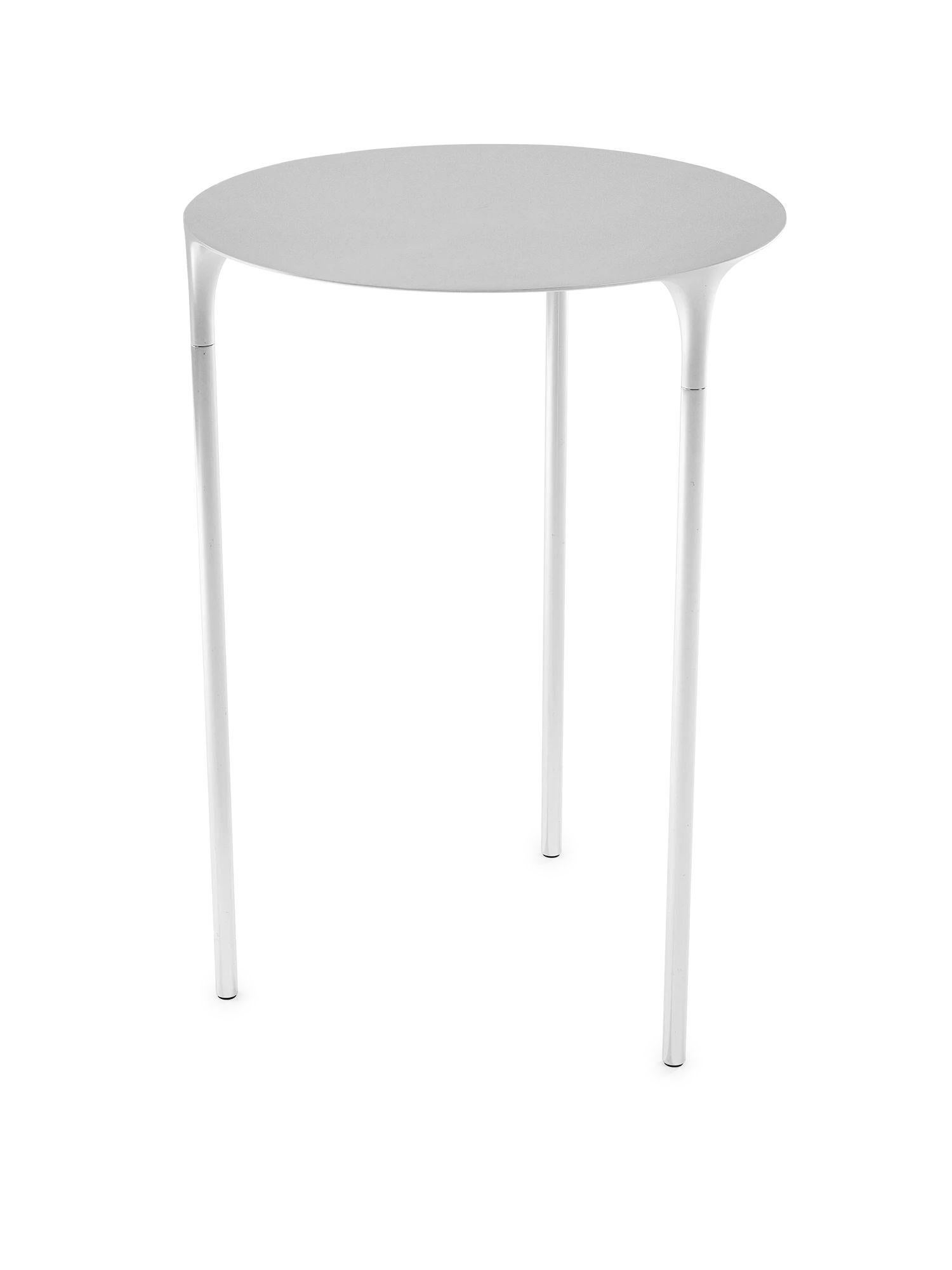 Polished UNISM - Coffee Table - Brushed Aluminium For Sale