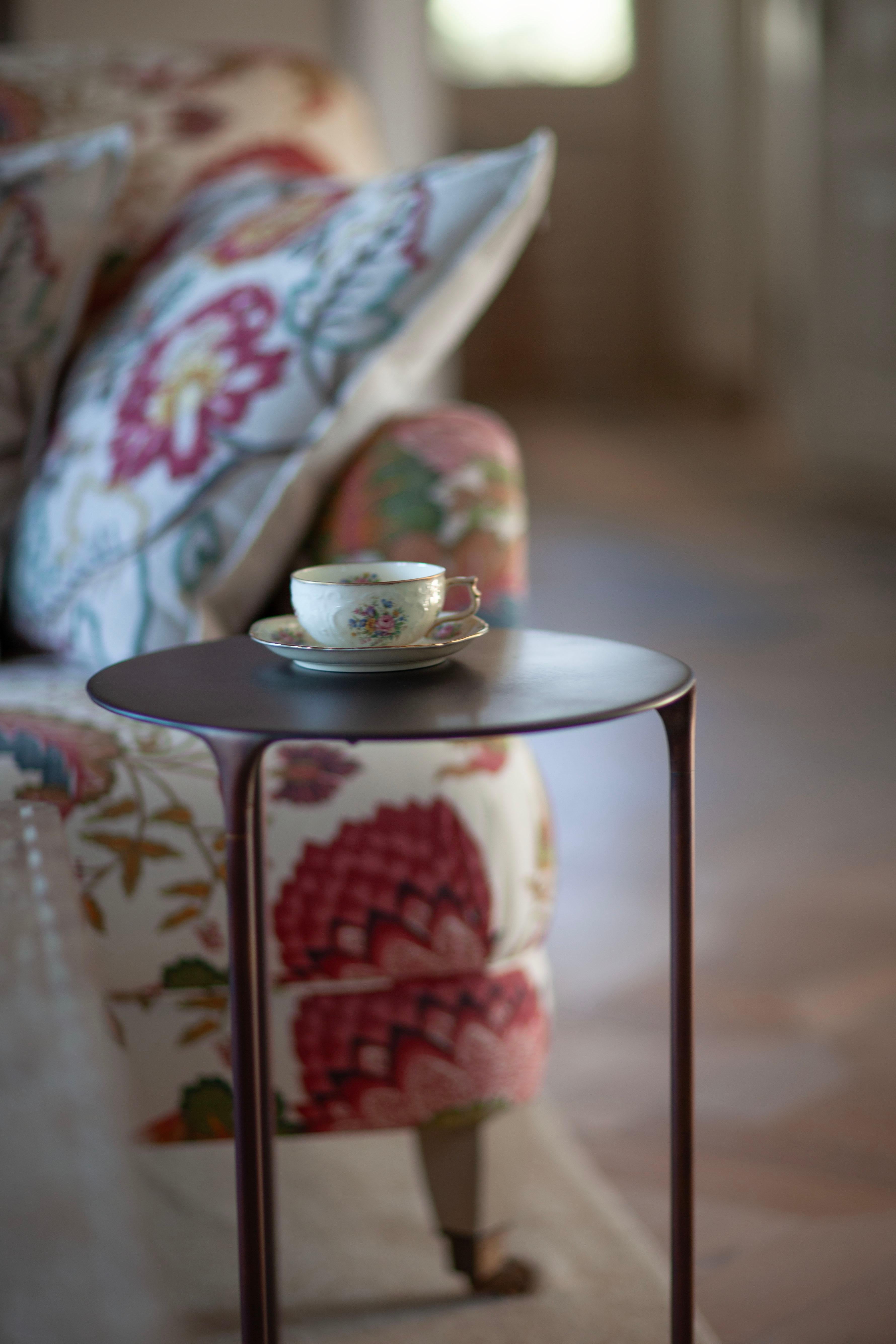 Polish UNISM - Coffee Table - Aged Brass For Sale