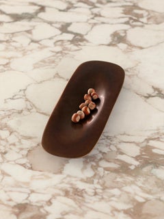 Tray – Large Aged Brass Sandcasted Designer Home Accessory by Unism