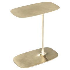 UNISM - Set of Two Low Side Table Brushed Brass