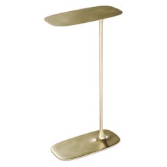 UNISM - Set of Two Side Tables in Brushed brass