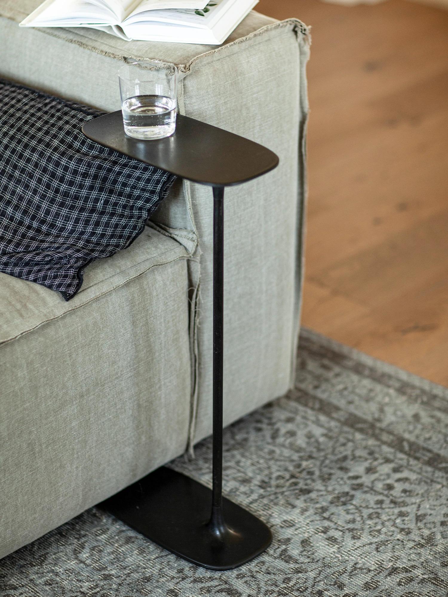 Contemporary UNISM - Tall Side Table - Coated Aluminium For Sale