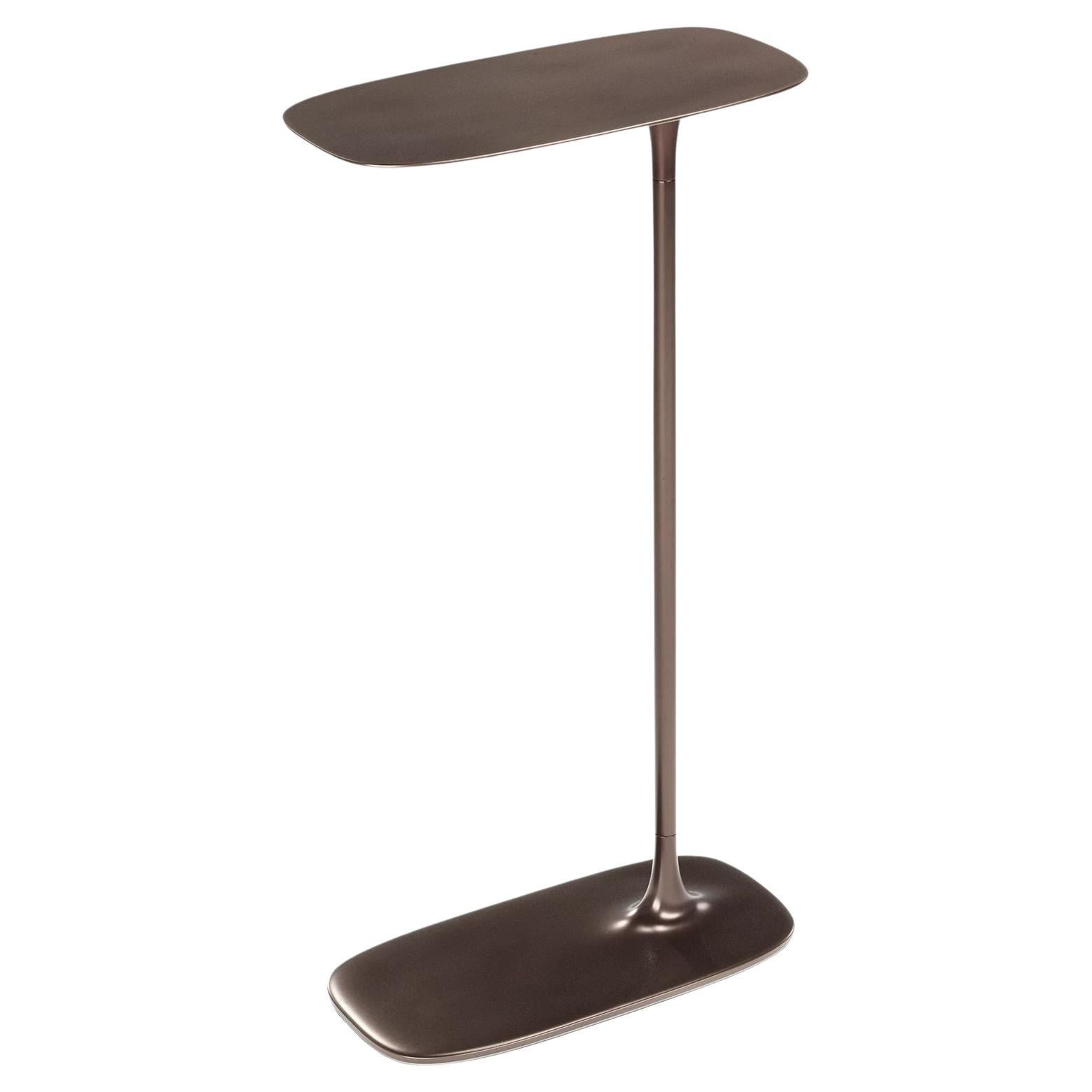 UNISM - tall side table - cast brass - aged