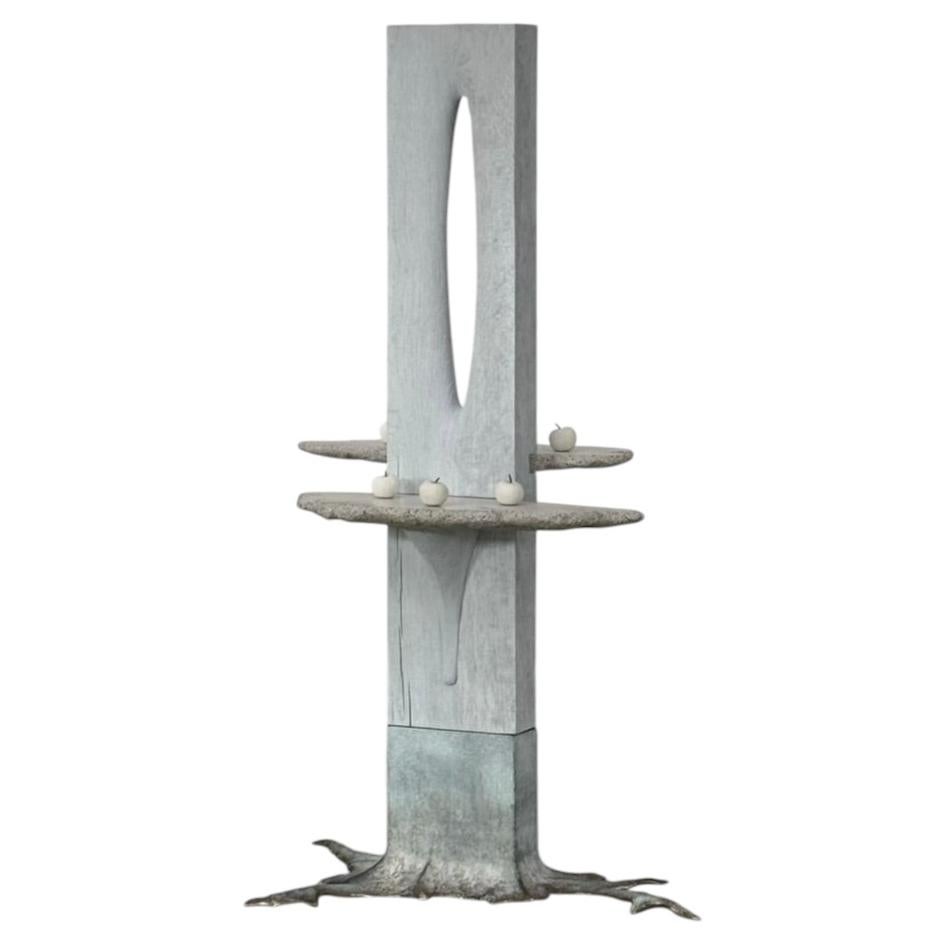 Unit Of Mother Functional Sculpture in Oak & Concrete by Alun Heslop For Sale