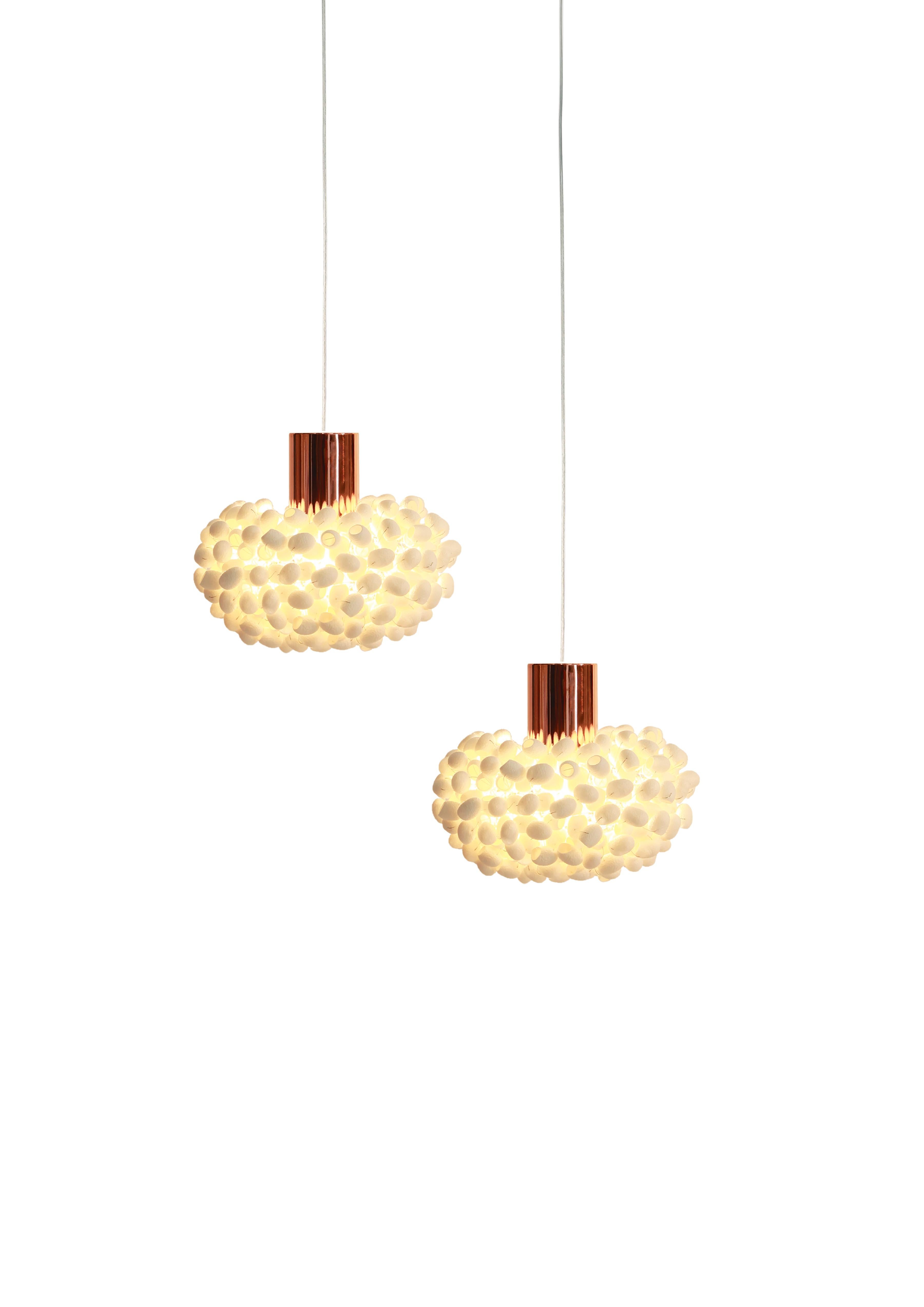 Thai Unit Pendant-C by Ango - Light Magic from the Silk Cocoon For Sale