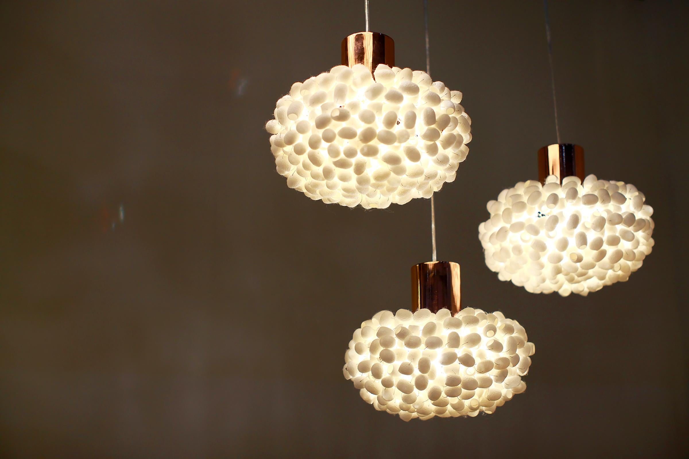 Unit Pendant-C by Ango - Light Magic from the Silk Cocoon In New Condition For Sale In Bangkok, TH