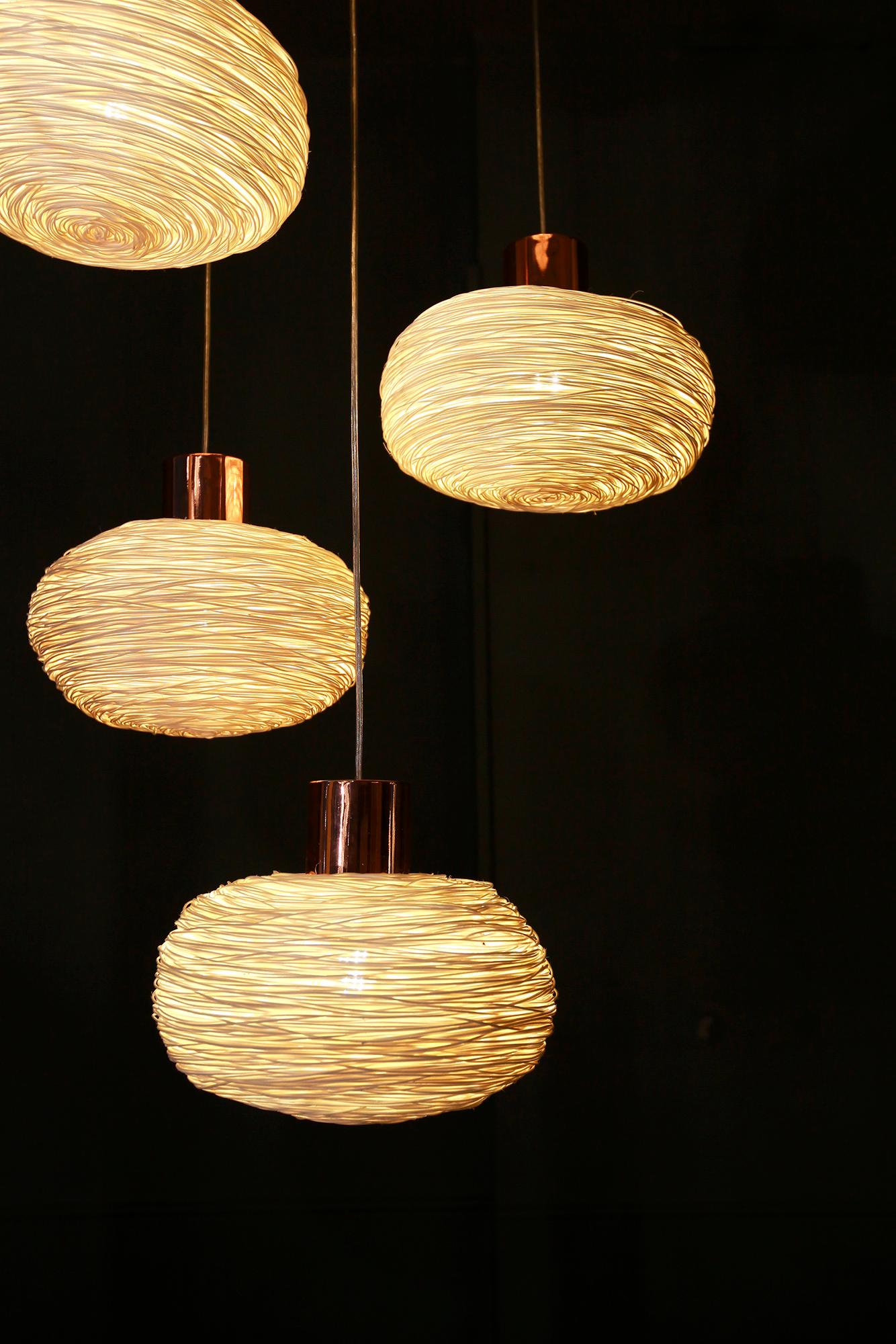 Unit Pendant-R by Ango, Luxuriously Stripped Down Electro Native Pendant Lamp For Sale 1