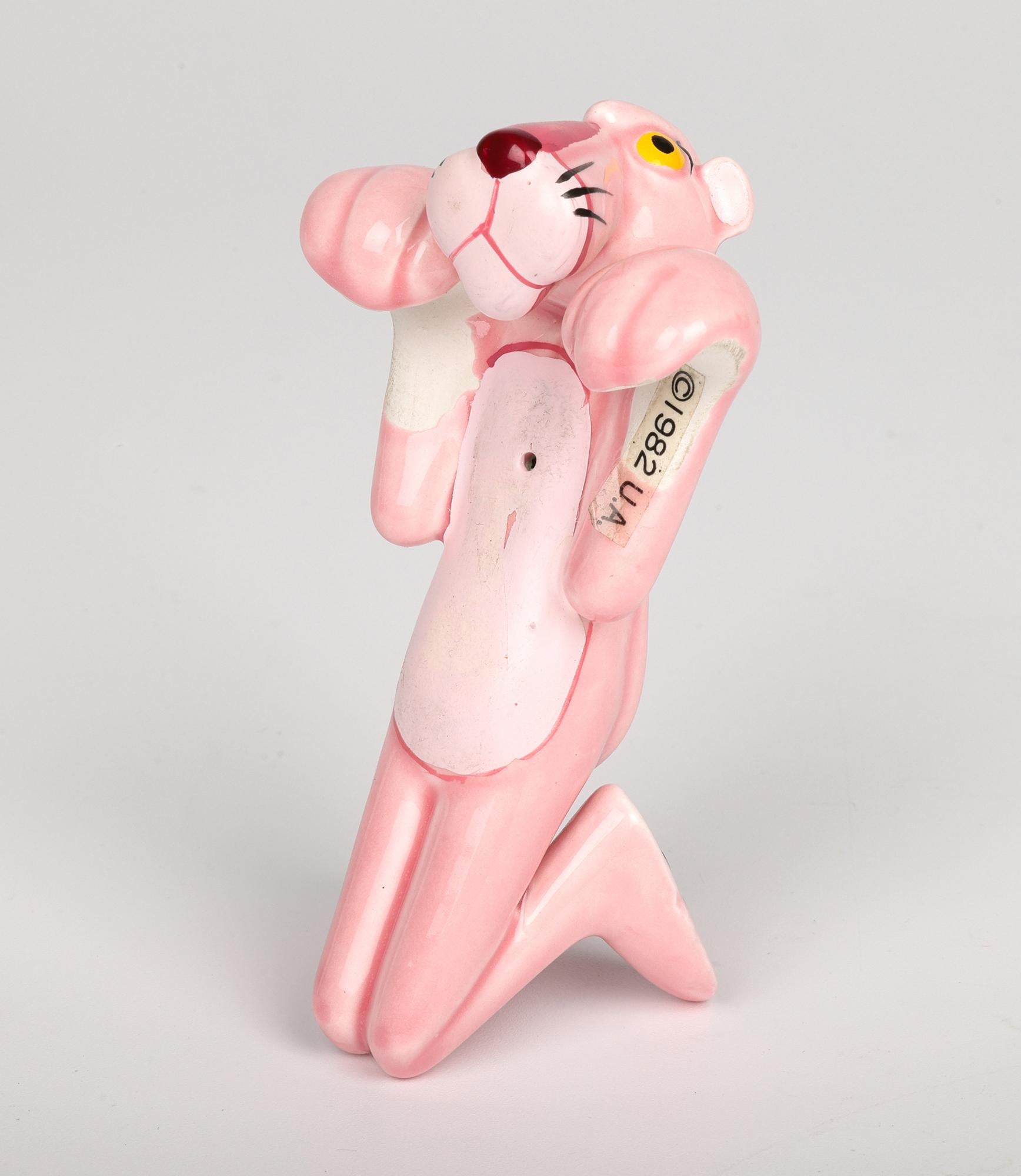 United Artists Cinco figuras vintage japonesas de la Pantera Rosa Japonés en venta