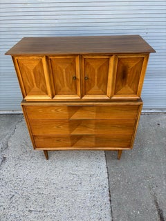 United Furniture Co. Tall Walnut Dresser
