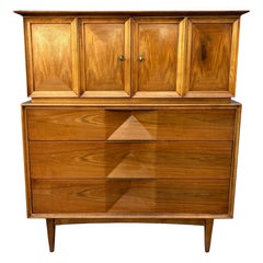 United Furniture Co. Tall Walnut Dresser