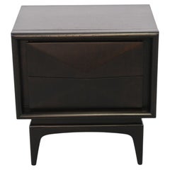 United Furniture Ebonized Diamond Front Nightstand