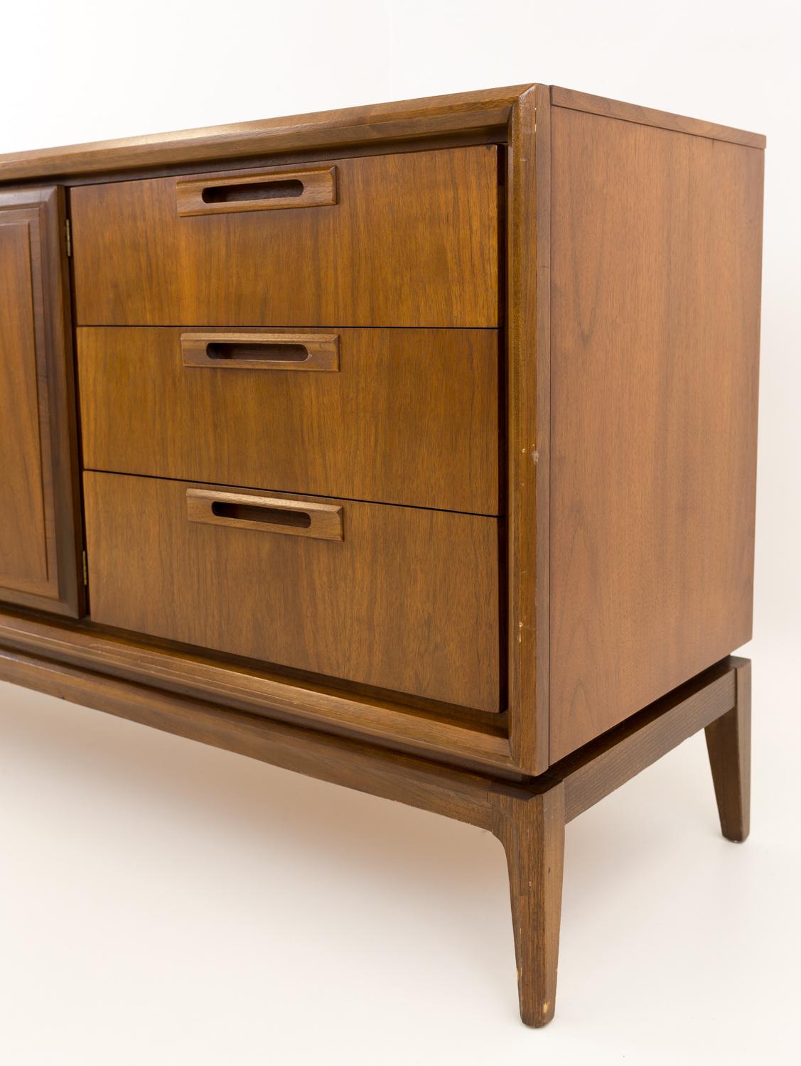 American United Furniture Mid Century Lowboy Dresser