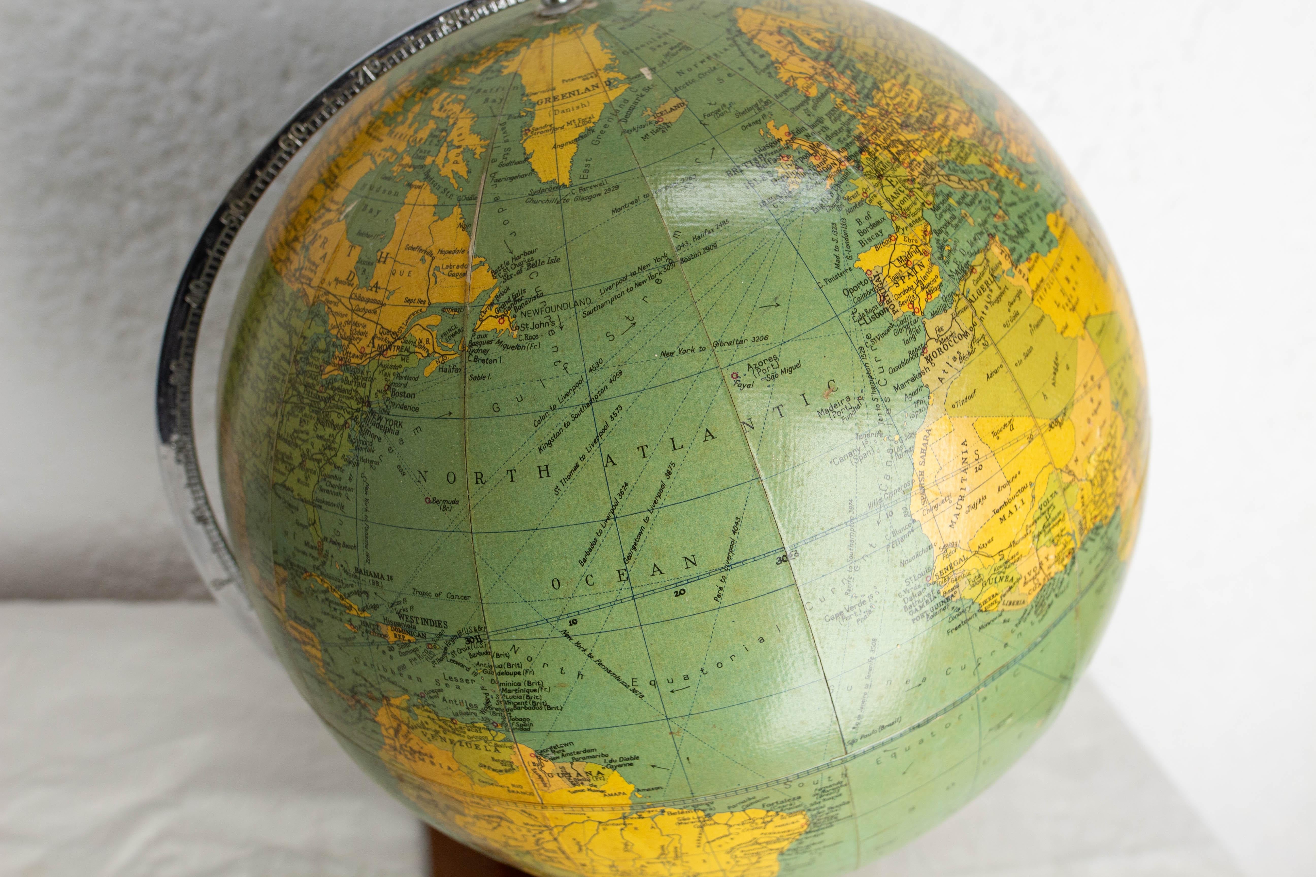Swedish United Kingdom, Earth Globe Philips Challenge, 20th Mid-Century 1966 For Sale