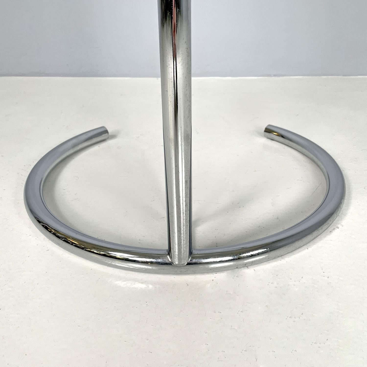 United Kingdom modern chromed metal glass coffee table E 1027 Eileen Gray, 1990s 12