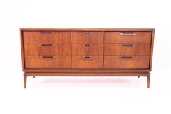 United Mid Century 9-Drawer Lowboy Dresser
