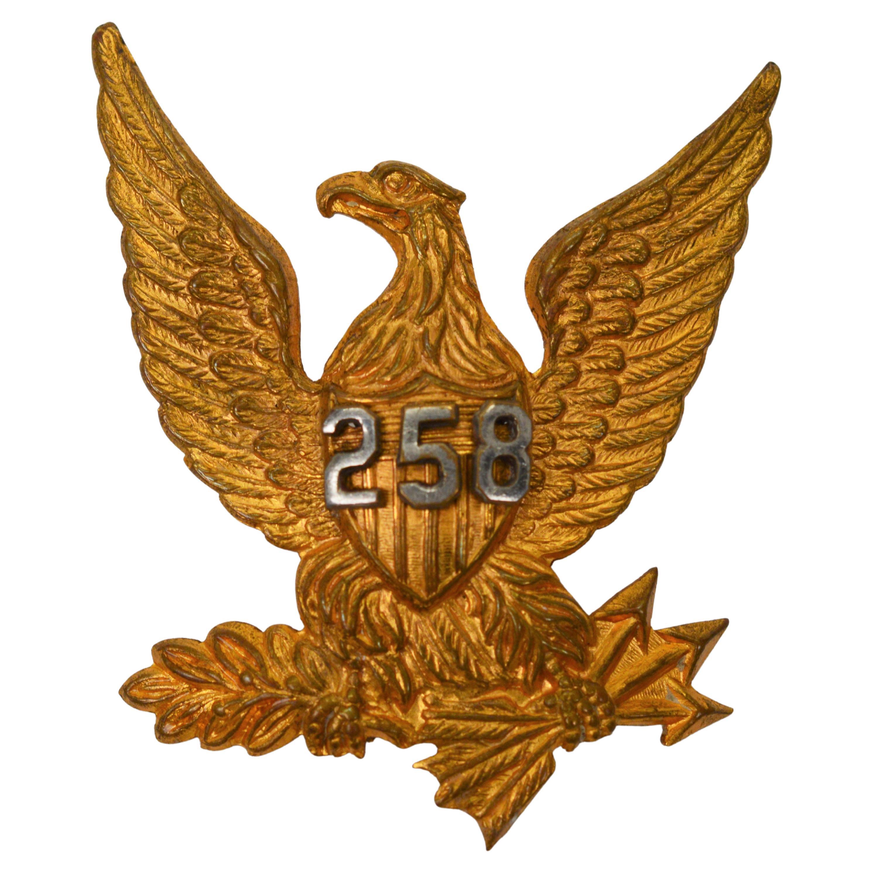 United States Army Model 1872 Dress Cap Badge For Sale