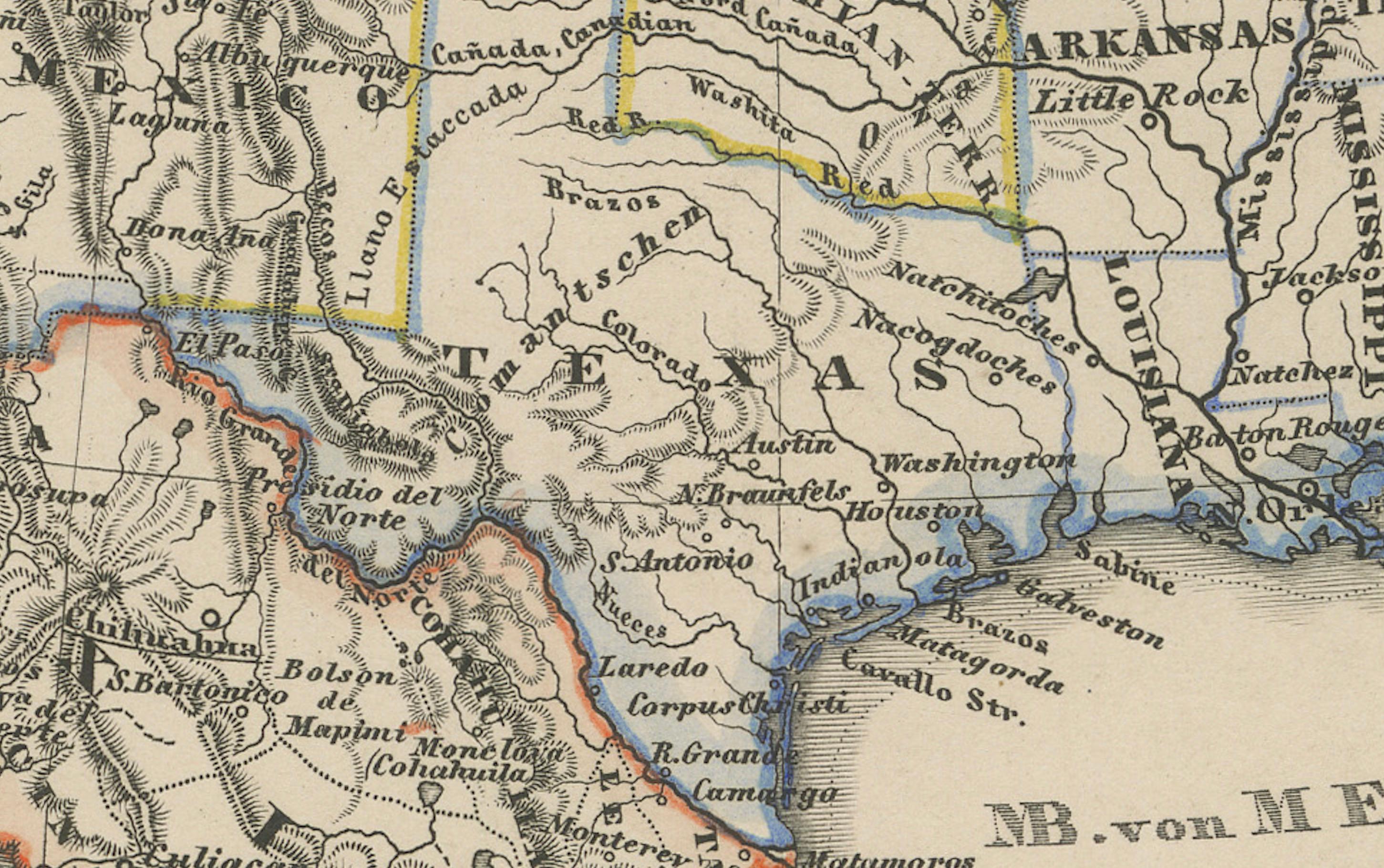 Stati Uniti, Canada e Messico - Mappa dell'America del Nord 1857 in vendita 4