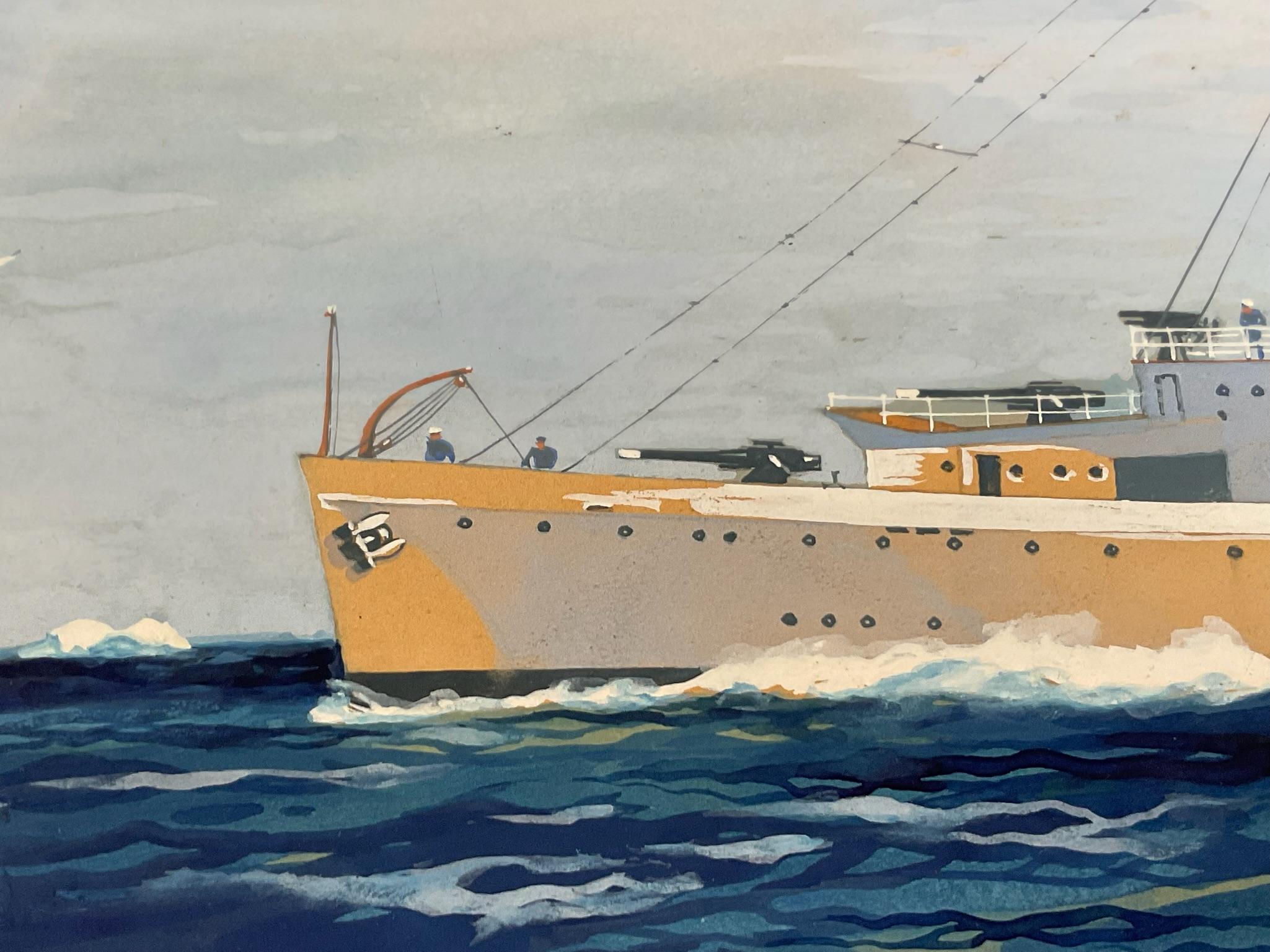 Mid-20th Century United States Coast Guard Cutter George W. Campbell WPG 32 For Sale