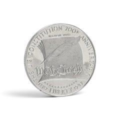 United States Constitution Bicentennial 1987 Silver Dollar, Commemorative Coin