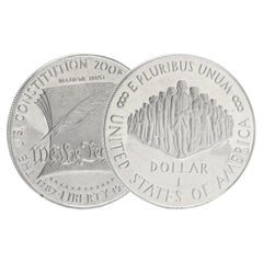United States Constitution Bicentennial 1987 Silver Dollar, Commemorative Coin