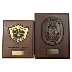 United States Navy Presentation Plaques to HMY Britannia