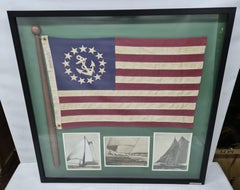 United States Yacht Ensign Flag in Shadowbox Frame