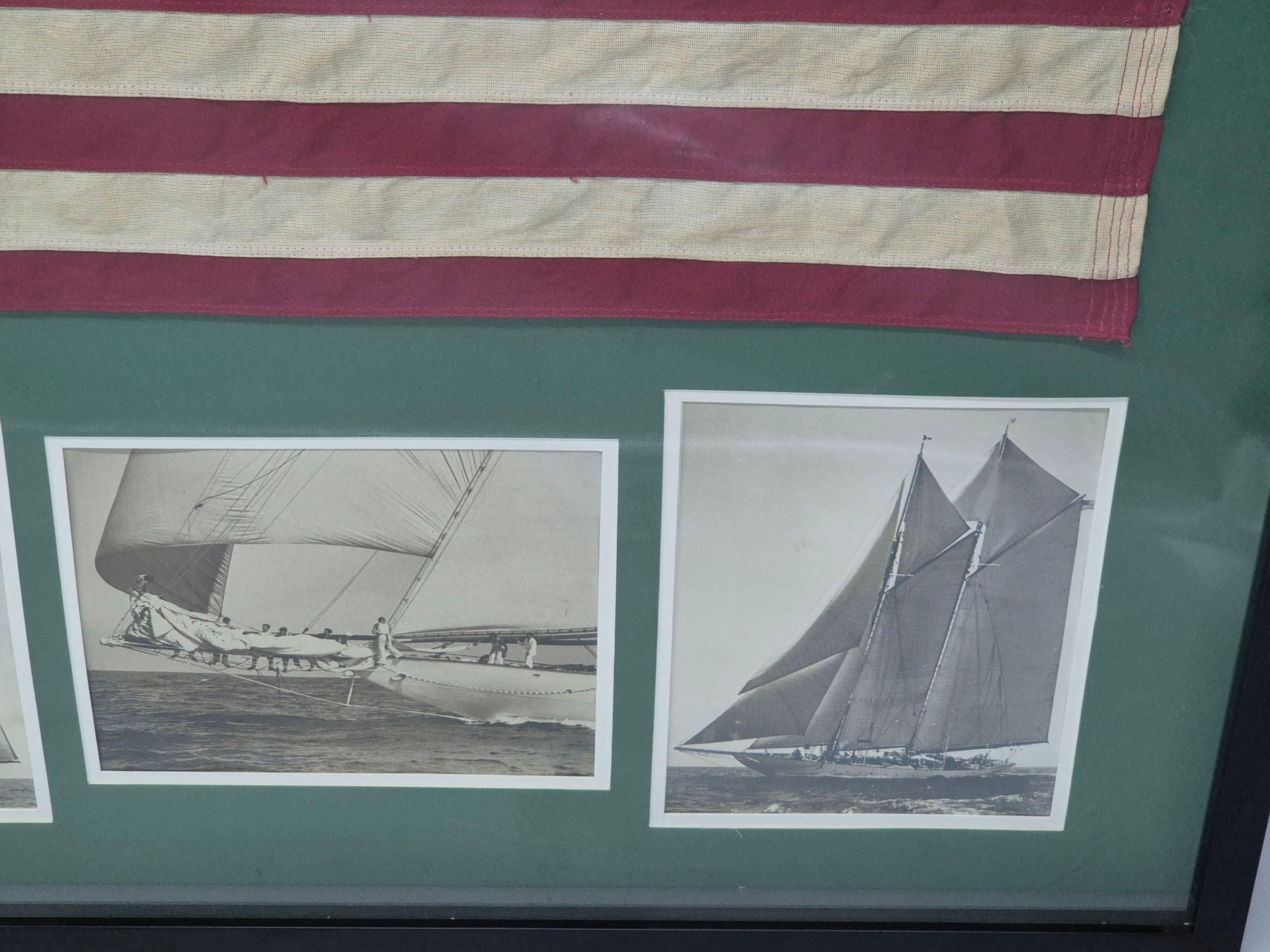 Bandera de Yate de los Estados Unidos en Marco Shadowbox en venta 3
